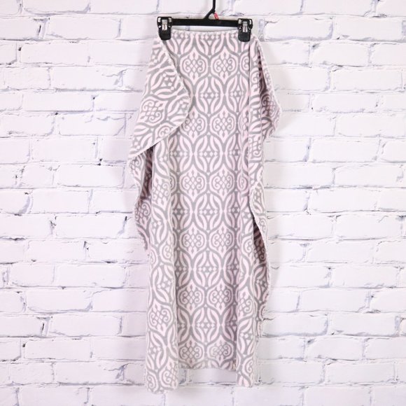 NWOT Piccolo Bambino pink & grey baby blanket b4 - Picture 1 of 6